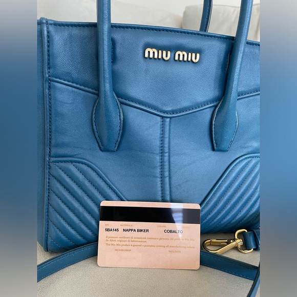 MIU MIU BIKER SATCHEL hand bag/ crossbody bag - Picture 8 of 8